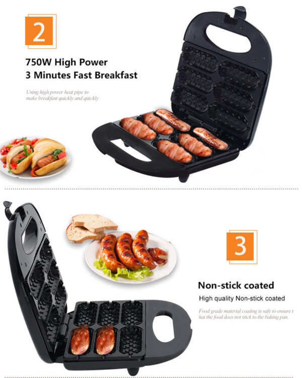 Home Hot Dog Roast Sausage Frying Machine Kitchen Gadgets - Image 3