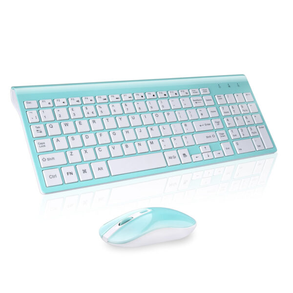 fashion wireless keyboard mouse set 2.4G thin   desktop laptop accessories - Image 4