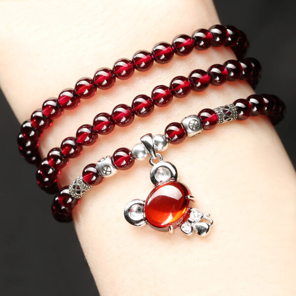 Natural garnet bracelet - Image 5