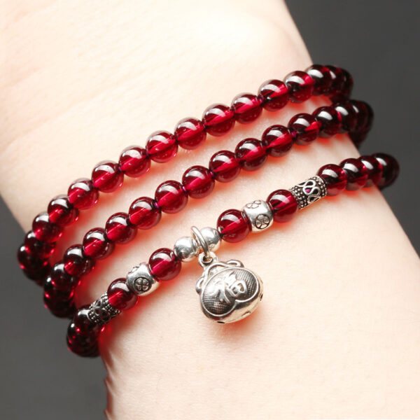 Natural garnet bracelet - Image 4