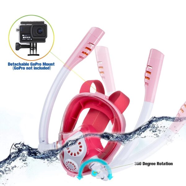 Easy Breath Full Face Diving Mask Glass Anti Fog Underwater Swim Diving Mask Snorkeling Gear Duikbril Diving Accessories - Image 9