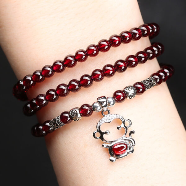 Natural garnet bracelet - Image 3