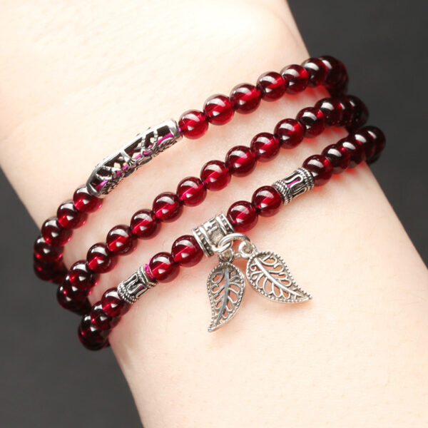 Natural garnet bracelet - Image 2