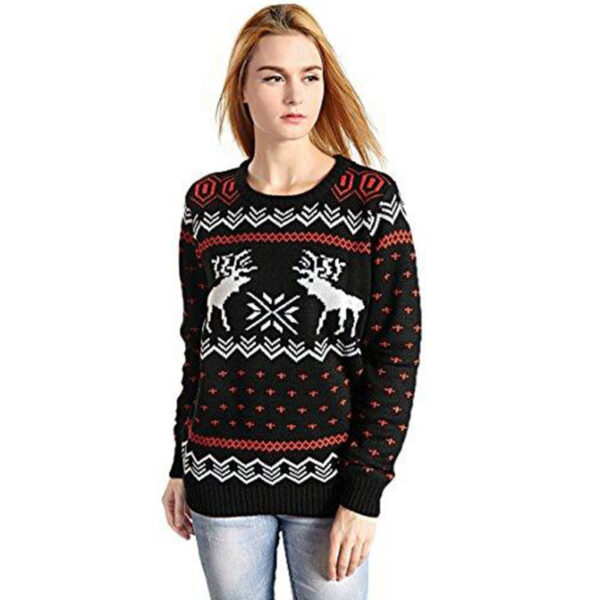 Autumn And Winter Women's European And American Bottoming Round Neck Sweater Pullover - Image 4