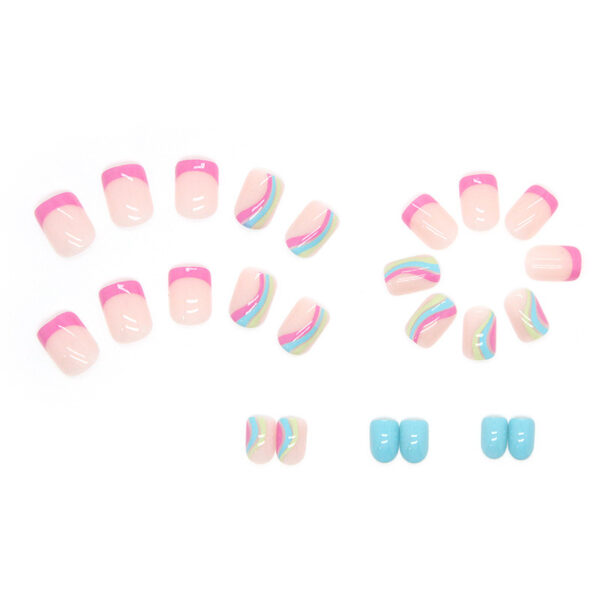 Multicolor Summer Natural Natural Nail Sticker Wear - Image 6