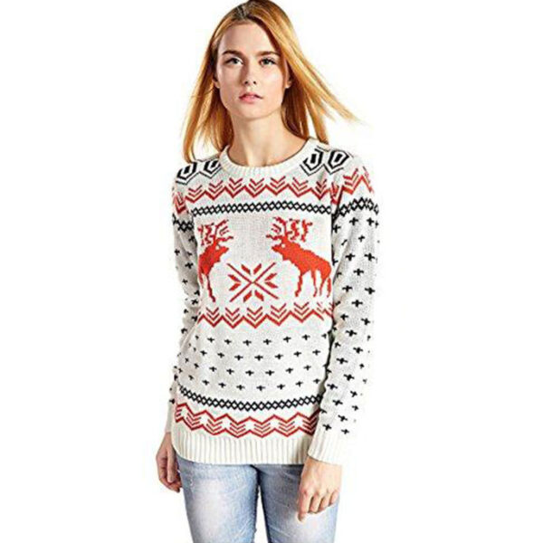 Autumn And Winter Women's European And American Bottoming Round Neck Sweater Pullover