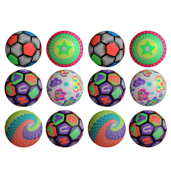 12pcs Kids Luminous Balls Inflatable Bouncy Soft Fitness Educational Flashing Balls for Outdoor Kids Luminous Balls