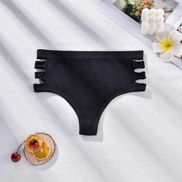 Seamless High Waist Shaping Tied Hollow Women's Underwear - Image 10