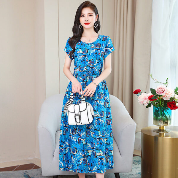 Women's Fashion Casual Cotton Linen Mid-length Dresses - Image 10