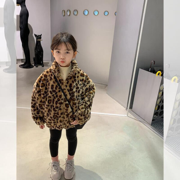 Fashionable Cute Kids Thickened Polyester Jacket - Image 2