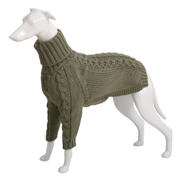 Winter Solid High Collar Dog Sweater Pet Products - Image 2