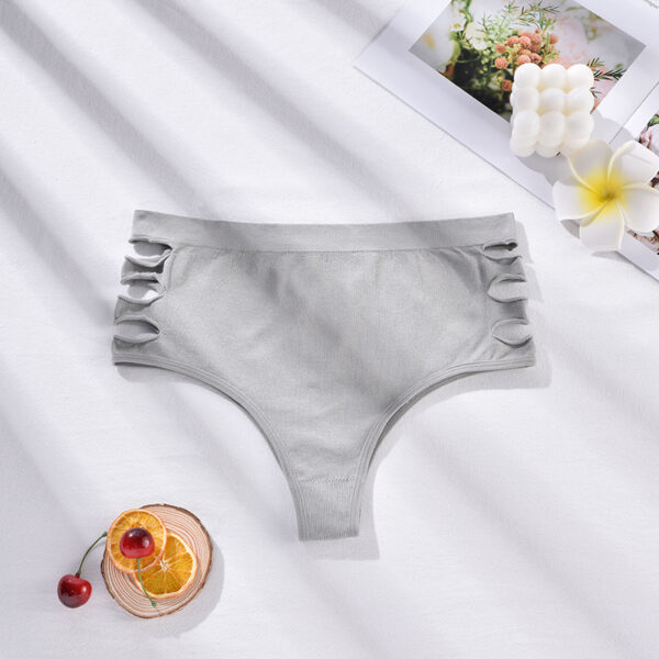 Seamless High Waist Shaping Tied Hollow Women's Underwear - Image 8
