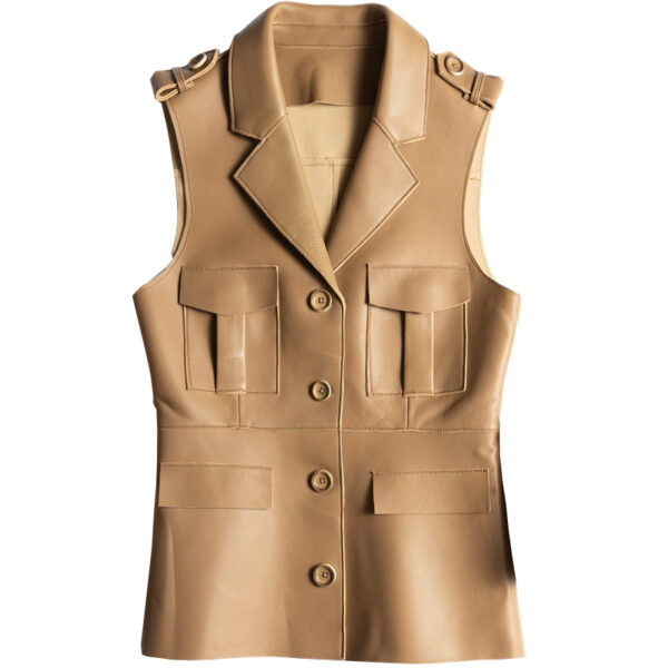 Women's Slim Short Suit Vest - Image 5