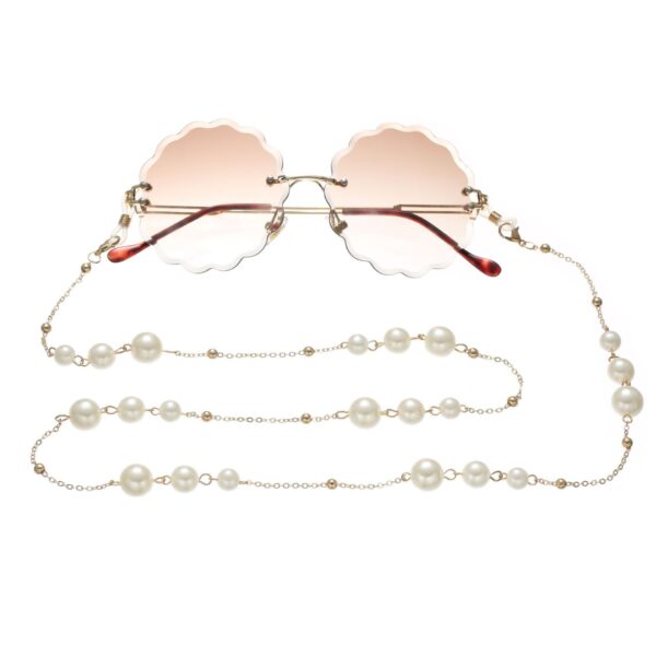 Pearl Mask Chain Sunglasses Accessories - Image 5