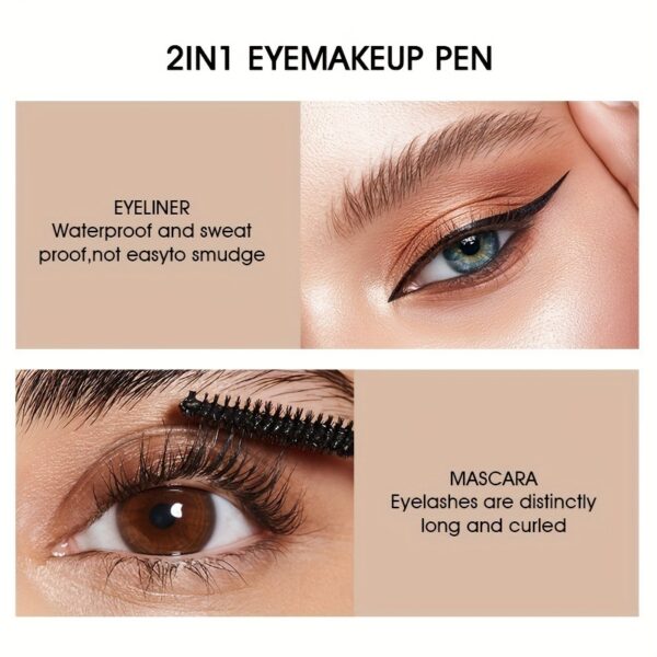 Mascara Liquid Eyeliner Sweatproof Fadeless Long Lasting Non Smudge - Image 2