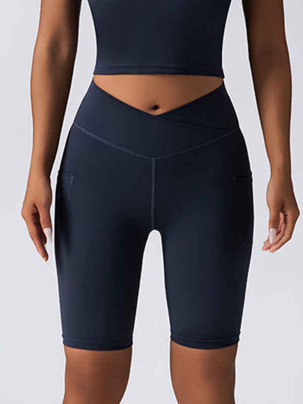 2 Pack High Waist Biker Shorts For Women-Workout Yoga Shorts Running Summer Soft Pants With Pockets - Image 10