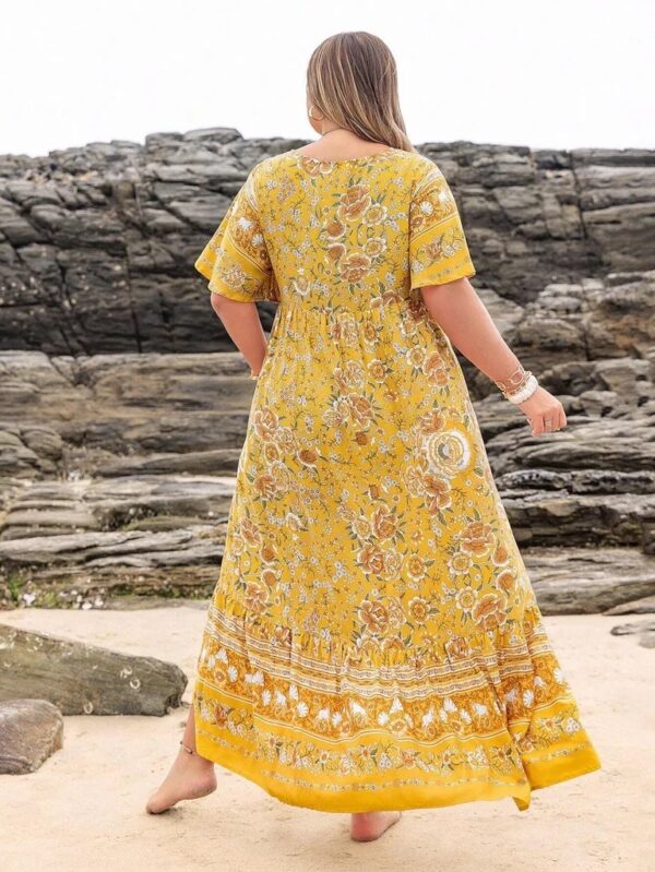 Bohemian Leisure Vacation Women's Full-length Dress - Image 3